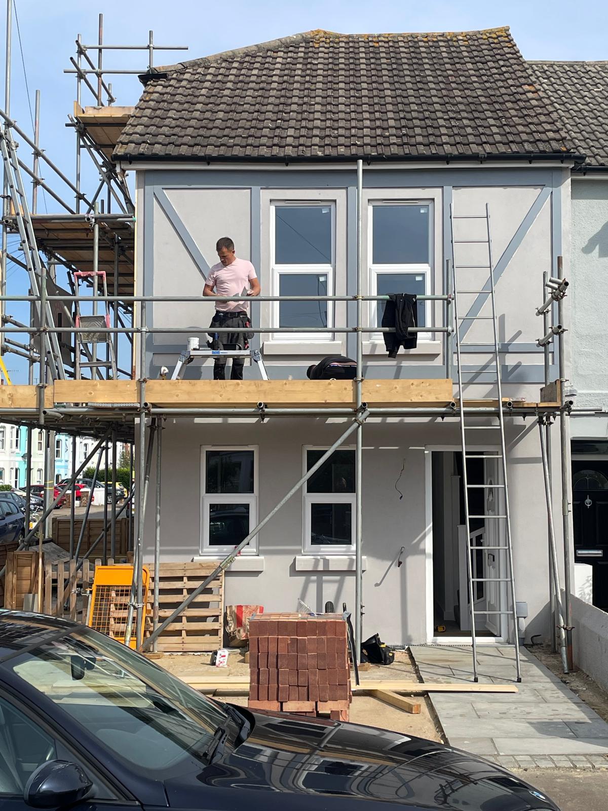 HP Building Services team member on site